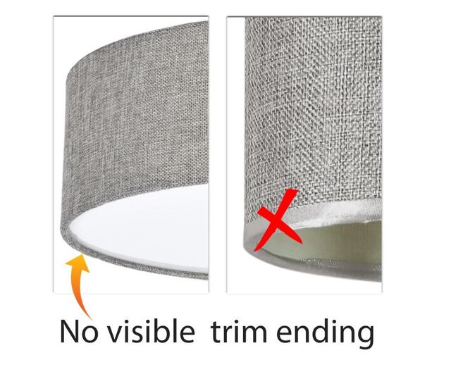 Plafonieră LED modernă cu abajur textil 20cm 20x6cm 12W