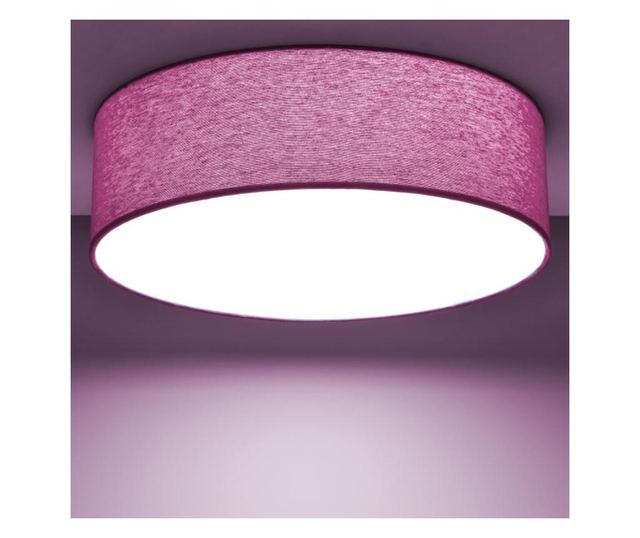 Plafonieră LED modernă cu abajur textil 20cm 20x6cm 12W