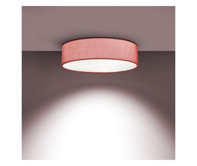 Plafonieră LED modernă cu abajur textil 20cm 20x6cm 12W