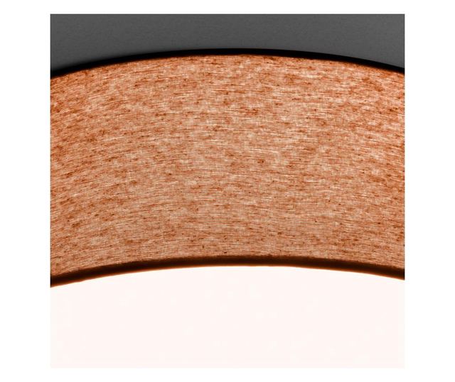 Plafon modern cu abajur textil 51cm 51cmx13cm 4xE30
