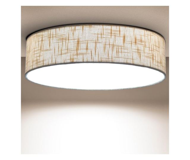 Plafon cu abajur textil 59cm 59x13 cm