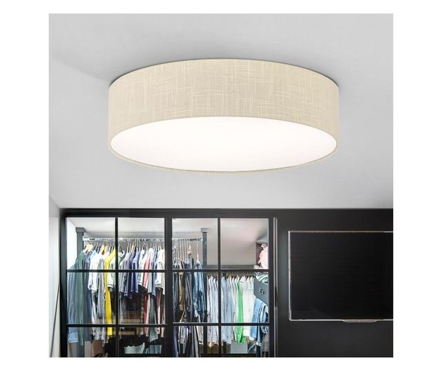 Plafon cu abajur textil 59cm 59x13 cm