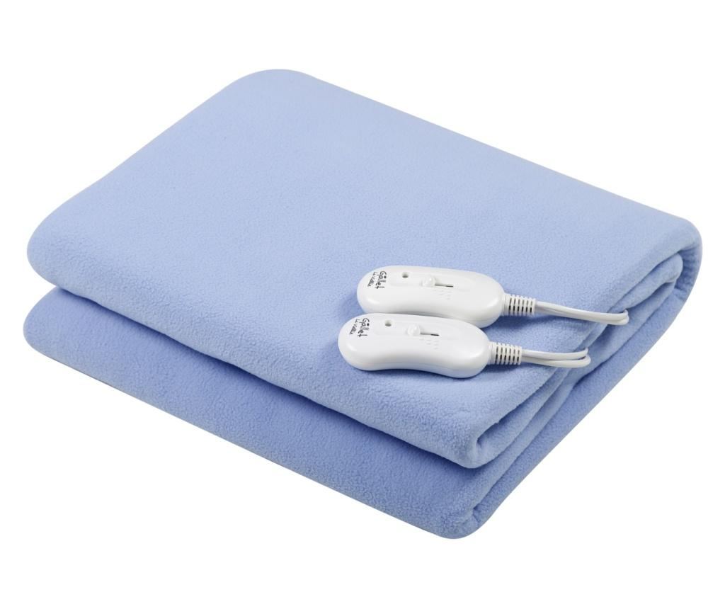 Patura cu incalzire electrica GALLET CCH160, 160X140 cm, 2x60W, bleu