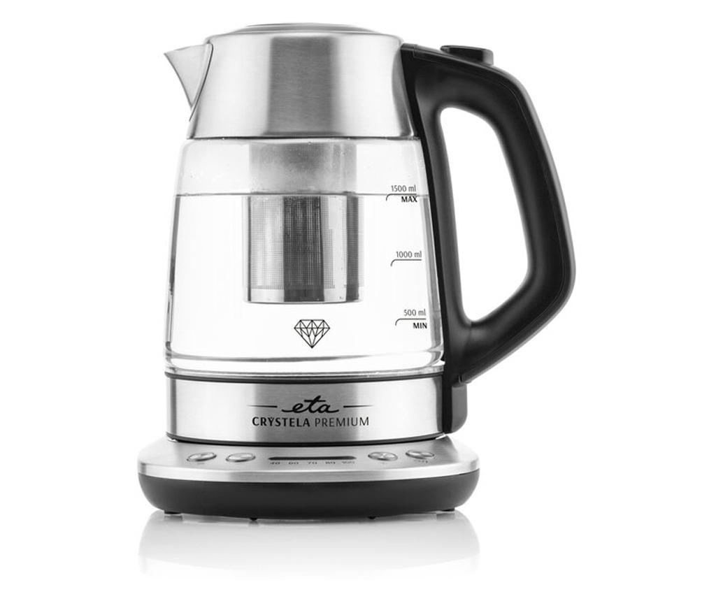 Fierbator electric cu infuzor pentru ceai ETA CRYSTELA PREMIUM 9153, 1.5 L, 2200W, otel inoxidabil si sticla - 5