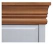 Dulap Florence, Lemn Masiv, 253x62x218cm, Alb-Natur