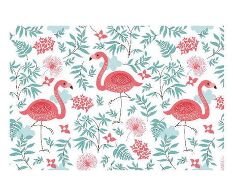 Placa decorativa bucatarie, antistropire, Tablou Flamingo 1250x500 mm