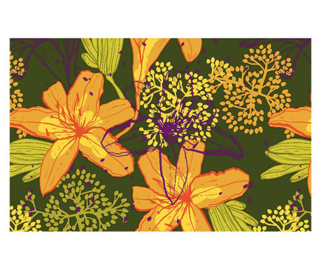 Panou bucatarie, protectie plita, aragaz, antistropire, print UV model Tapet Floral 6 1250x500 mm