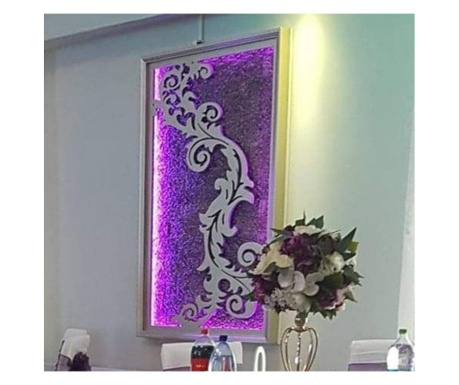 Tablou Decorativ Iluminat cu Rama Adaugata “Frunze”