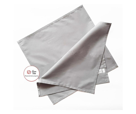 Текстилна салфетка EloraVala, 100% памук, 45/45см, сива