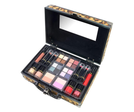Markwins The Color Workshop Makeup Travel Case #Boss Babe, комплект с гримове в куфар, 31 части