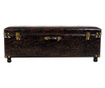 Scaun pentru picioare cu spatiu de depozitare Creaciones Meng, maro, 48x18x18 cm