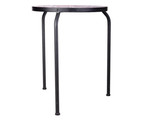 Masa pentru exterior Creaciones Meng, fier, 35x35x36 cm, gri/negru