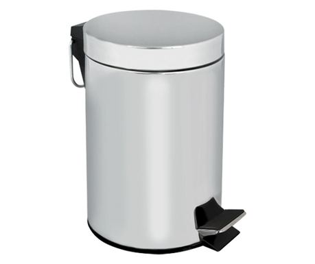 RAKI ICIKALA Cos gunoi cromat cu pedala 12l