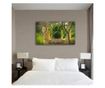 Tablou Canvas Premium Art Factory TrueColor, Banca in mijlocul naturii, Panza pe Cadru Lemn, Decoratiuni Casa, 50 x 70 cm