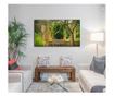 Tablou Canvas Premium Art Factory TrueColor, Banca in mijlocul naturii, Panza pe Cadru Lemn, Decoratiuni Casa, 50 x 70 cm