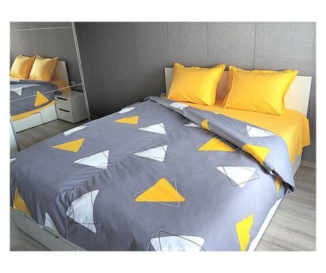 Двоен спален комплект "Yellow Triangles"