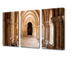 Set Tablouri Multicanvas 3 piese, Interiorul unei biserici , Panza pe cadru de lemn, Decoratiuni Casa, 3 x 70 x 100 cm