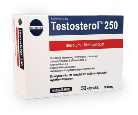 Capsule megabol testosterol 250, 30 cps, puternic anabolizant natural, creste nivelul de testosteron  11 x 7 x 3