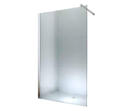 Paravan dus Walk-In Optima Nobless Silver , 100x200 cm , 8mm , sticla securizata , profil cromat