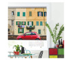 Roleta Art Shade tip Jaluzea cu Rulou si Sistem Inclus Urban, Cladire cu geamuri verzi , Decoratiuni Casa, Latime 95 cm x Inalti