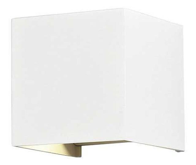 Aplica perete 2x3W cub alb lumina reglabila