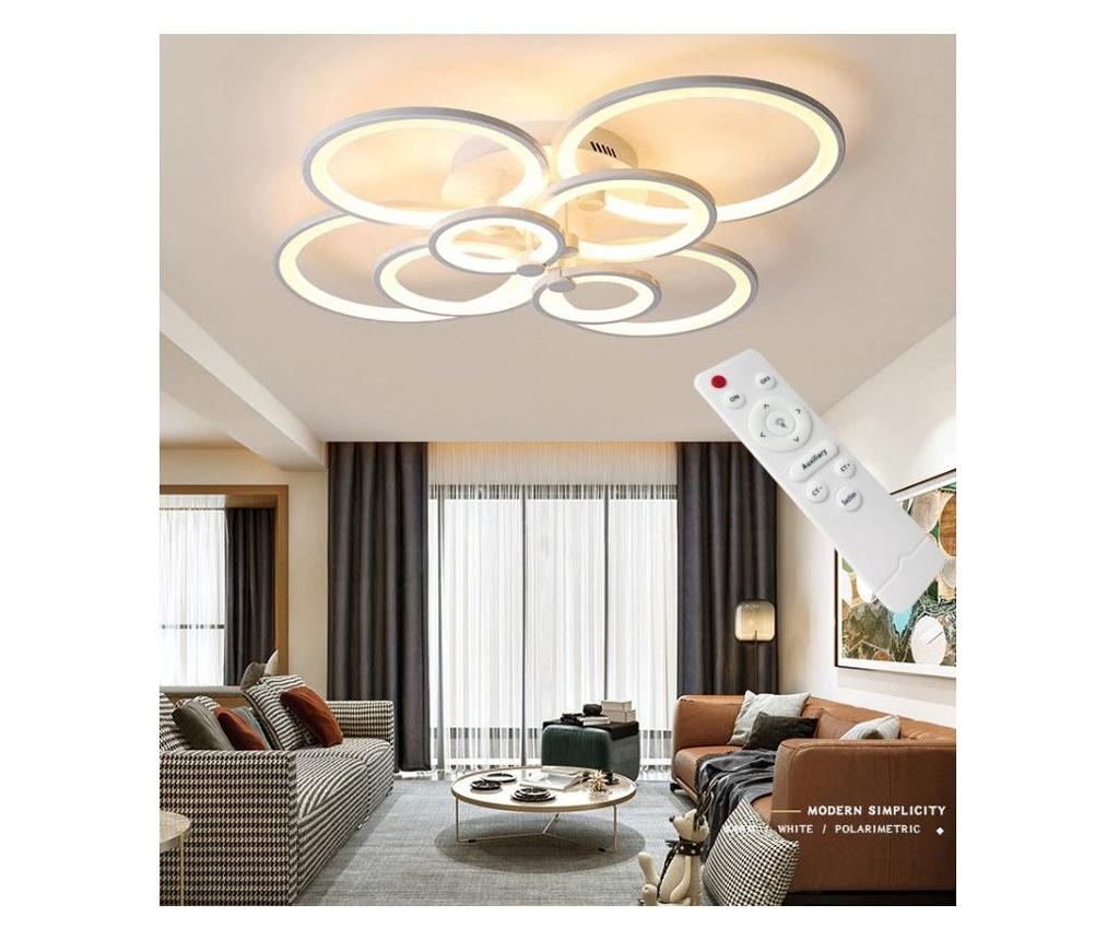 Lustra LED Circle Design Dreptunghiulara 8 Cercuri cu telecomanda - 2