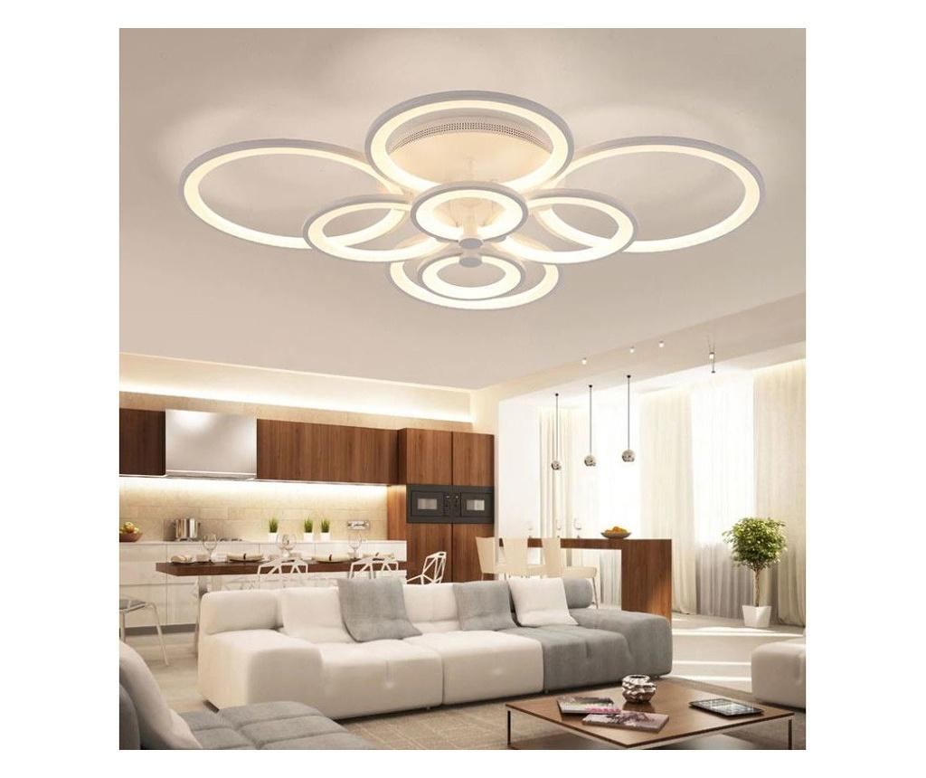 Lustra LED Circle Design Dreptunghiulara 8 Cercuri cu telecomanda - 4