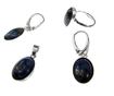Set argint cu lapis lazuli natural 14x10 MM
