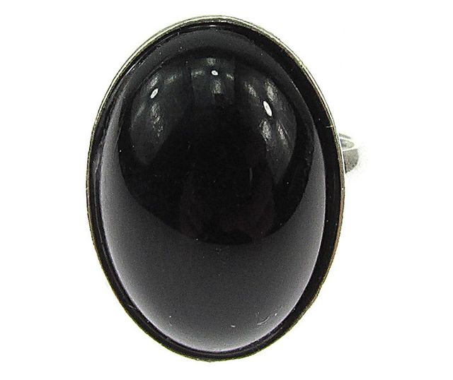 Inel argint reglabil cu onix natural 18x13 MM