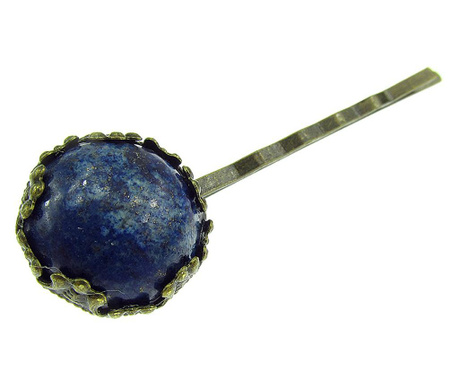 Agrafa de par cu piatra naturala lapis lazuli