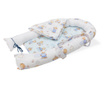 Baby Nest Somnart: Cosulet bebelusi + Salteluta 42x84x2 cm + Paturica 70x70 cm model Ursuleti