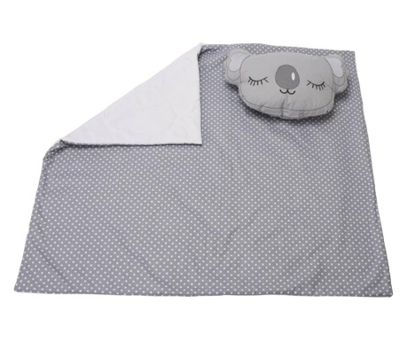 Комплект бродирани одеяла 100x110 см + възглавница Koala Bear