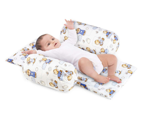 Suport de siguranta cu paturica impermeabila pentru bebelusi model Ursuleti