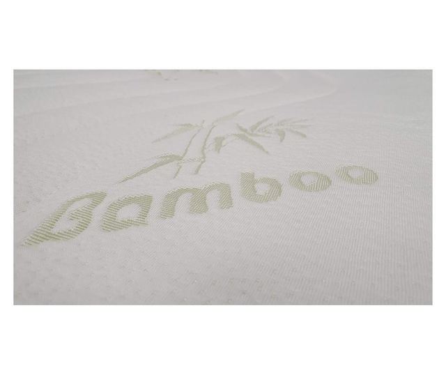 3D бамбуков матрак Somnart Memory Bamboo 140x200x16cm, полиуретанова пяна с памет, миеща се и подвижна бамбукова покривка с цип,
