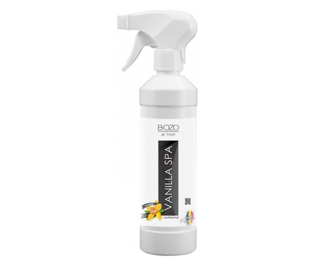 Концентриран освежител за въздух с аромат на ванилия, Bozo Air Fresh - Vanilla Spa - 500ml