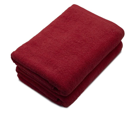 Комплект от 2 кърпи за тяло памук 100%, 600gsm, Somnart, 70x140cm, червен