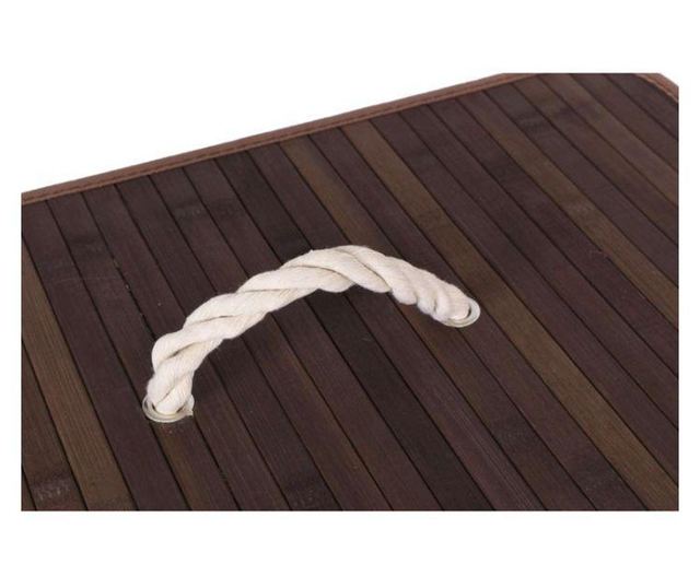 Cos de rufe haine dreptunghiular din bambus wenge