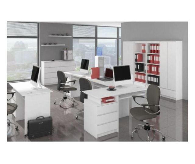 Noptiera nocna cl3 alb cu 3 sertare 60cm