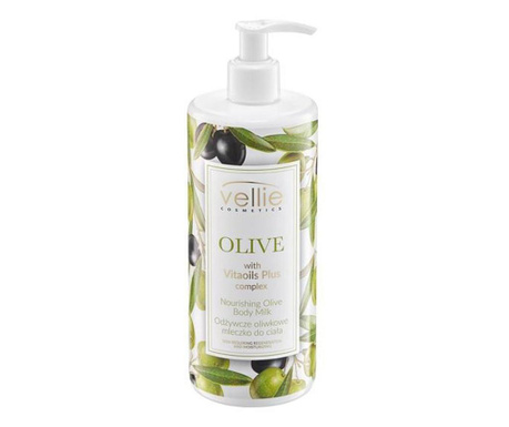 Lapte de corp hranitor Vellie Olive cu ulei de masline si complex Vitaoils Plus, 400ml
