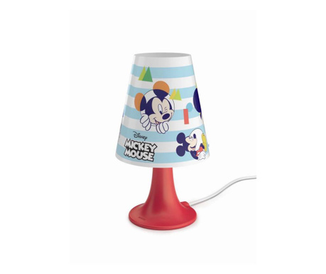 Детска настолна лампа Philips Disney Mickey Mouse LED, черна /...