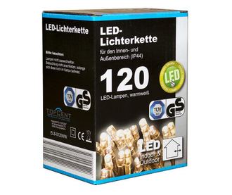 LED lumini de Craciun TopCent, cu adaptor, 120 buc, 12m