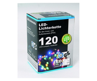 Lumini de Craciun, LED colorate TopCent, cu adaptor, 120 buc, 12m Topcent, No, Multicolor