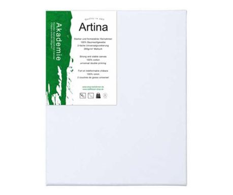 Платно за рисуване Artina Akademie, 100% Памук, (280гр/м2), 2 слоя грунд  30х30см