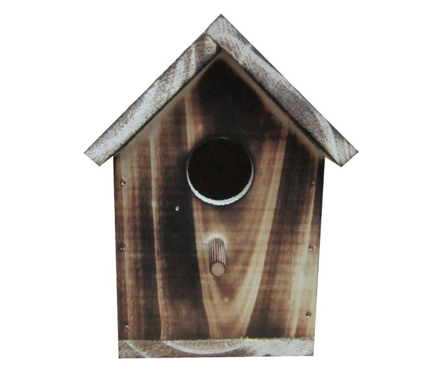 Къща за птици ITA H&G, единична, естествена дървесина  19×15×14см