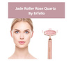 Rose Quartz Roller 2in1 By Erfello cu Vibratii ERFELLO pentru masaj facial si corporal, Lifting, Tratament facial - Rose Quartz,