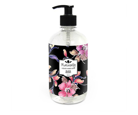 Течен сапун Hristina Cosmetics Naturally - Черно кадифе, 500 ml