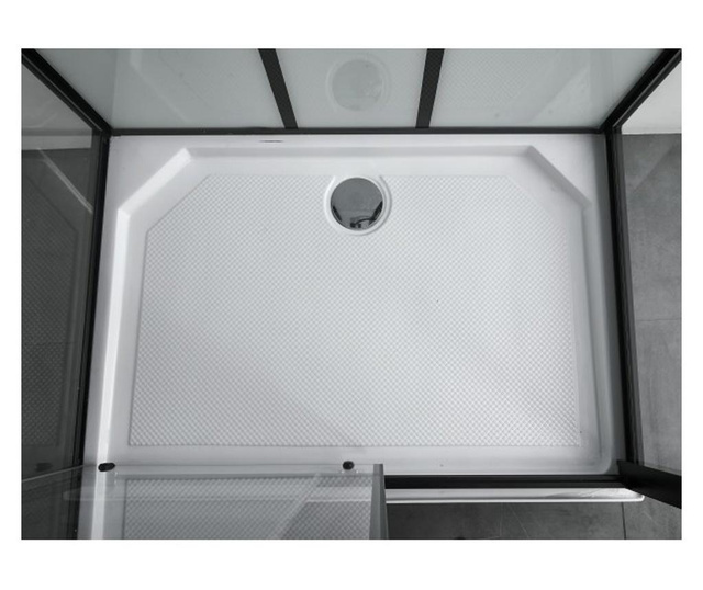 Хидромасажна душ кабина "SKY 3", черен-мат, 80х120х225 см.