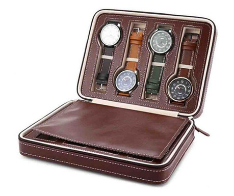 Кутия за съхранение на часовници Pufo, Кафява