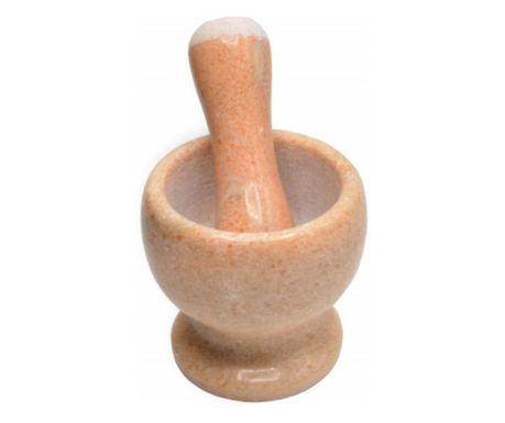 Mojar Pufo cu pistil din piatra, 10 cm, 1.6 kg, portocaliu