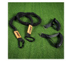 Banda elastica Premium cu manere pentru antrenament fitness sau yoga, 175 cm